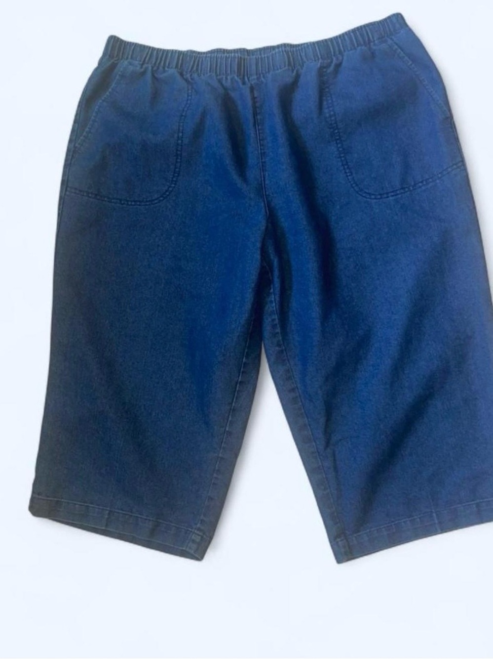 White Stag Blue Denim Chambray Shorts Baggy Relaxed Loose fit 16-18